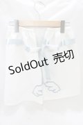 ACDC RAG / ドットネコレッグウォーマー  ホワイト×パステルブルー H-25-07-04-060-PU-ZA-KB-ZH