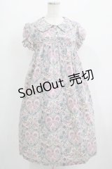 Jane Marple / ハートペイズリー丸襟ワンピース  オフ H-25-07-04-006-JM-OP-KB-ZH