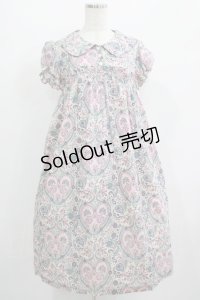 Jane Marple / ハートペイズリー丸襟ワンピース  オフ H-25-07-04-006-JM-OP-KB-ZH
