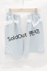ACDC RAG / ドットネコレッグウォーマー  パステルブルー×ホワイト H-25-07-04-061-PU-ZA-KB-ZH