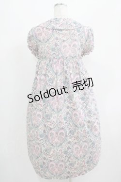 画像3: Jane Marple / ハートペイズリー丸襟ワンピース  オフ H-25-07-04-006-JM-OP-KB-ZH