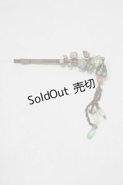 画像3: Michal Negrin / フラワーレースストーンネックレス＆ピン  グリーン H-25-07-04-071-LO-AC-KB-ZH
