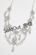 Michal Negrin / フラワーストーンネックレス  パープル H-25-07-04-072-LO-AC-KB-ZH