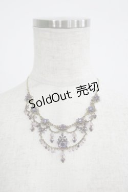 画像2: Michal Negrin / フラワーストーンネックレス  パープル H-25-07-04-072-LO-AC-KB-ZH