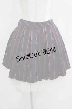 画像1: Jane Marple / レジメンタルエンブレムスカート  ネイビー H-25-07-04-016-JM-PA-KB-ZH