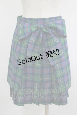画像3: Jane Marple / フラップ付タータンチェックスカート  グリーン×ネイビー H-25-07-04-018-JM-SK-KB-ZH