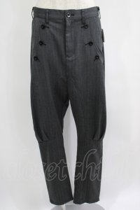 BPN FOR MEN / ヘリンボーンジョッパーズパンツ  グレー H-25-07-04-023-GO-PA-KB-ZH