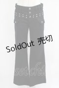 BPN / スタッズパンツ  黒 H-25-07-04-024-GO-PA-KB-ZH