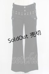 BPN / スタッズパンツ  黒 H-25-07-04-024-GO-PA-KB-ZH