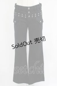 BPN / スタッズパンツ  黒 H-25-07-04-024-GO-PA-KB-ZH