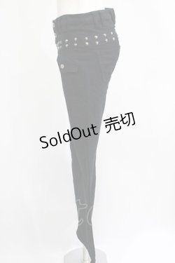 画像2: BPN / スタッズパンツ  黒 H-25-07-04-024-GO-PA-KB-ZH