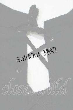 画像5: alice auaa / バック編上げパフ袖カットソー 3（約9号） ブラック×ドットチュール H-25-07-05-032-AA-TO-KB-ZH
