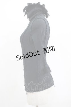 画像2: alice auaa / ハイネック楊柳ブラウス 3（約9号） 黒 H-25-07-05-036-AA-BL-KB-ZH