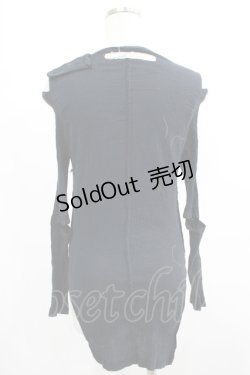 画像3: alice auaa / 楊柳カットトップス 1（メンズサイズ） ブラック H-25-10-24-028-AA-TO-KB-ZH