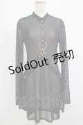 KILL STAR / Sheer Bondage Long Sleeve Dress M 黒 H-25-07-05-040-SL-OP-KB-ZH