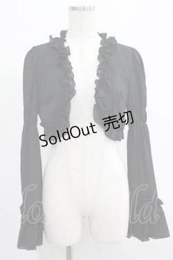 画像1: ATELIER PIERROT / 姫袖ボレロ  黒 H-25-07-05-044-EL-TO-KB-ZH