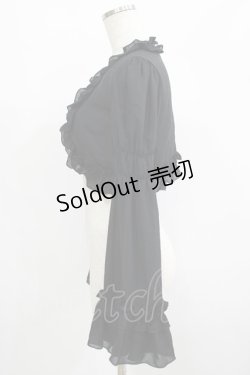 画像2: ATELIER PIERROT / 姫袖ボレロ  黒 H-25-07-05-044-EL-TO-KB-ZH