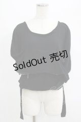 alice auaa / 拘束着カットソー 3（約9号） 黒 H-25-07-05-052-AA-TO-KB-ZH
