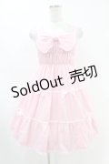 Cream Doll / シャーリングジャンパースカート M ピンク H-25-07-05-1033-0-OP-NS-ZH