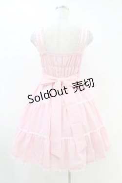 画像2: Cream Doll / シャーリングジャンパースカート M ピンク H-25-07-05-1033-0-OP-NS-ZH