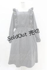 m petit by misako / チェック長袖ワンピース 3L グレー H-25-07-05-1037-LO-OP-NS-ZH