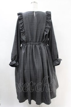 画像2: m petit by misako / チェック長袖ワンピース 3L グレー H-25-07-05-1037-LO-OP-NS-ZH