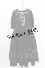 m petit by misako / AMレースアップワンピース 4L ブラック H-25-07-05-1040-LO-OP-NS-ZH