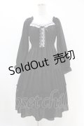axes femme POETIQUE / オフショルティアード長袖ワンピース M ブラック H-25-07-05-1041-AX-OP-NS-ZH