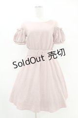 MAJESTIC LEGON / ベルト付きストライプワンピース Free ピンク H-25-07-05-1043-0-OP-NS-ZH