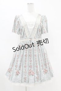 axes femme / 花柄ワンピース M ミント H-25-07-05-1045-AX-OP-NS-ZH