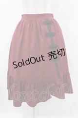axes femme / チャイナ釦ラッフルスカート M ワイン H-25-07-05-1047-AX-SK-NS-ZH