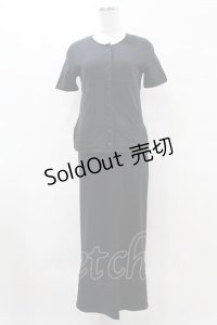 KETTY / カットワンピース+カットカーディガン Free ブラック H-25-07-05-1052-EL-OP-NS-ZH