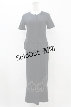 画像1: KETTY / カットワンピース+カットカーディガン Free ブラック H-25-07-05-1052-EL-OP-NS-ZH
