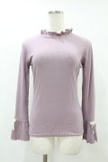 F&A / 袖口リボンテレコロンT Free LAVENDER H-25-07-05-1056-LO-TO-NS-ZH