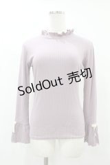 F&A / 袖口リボンテレコロンT Free LAVENDER H-25-07-05-1056-LO-TO-NS-ZH