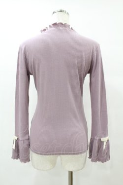 画像2: F&A / 袖口リボンテレコロンT Free LAVENDER H-25-07-05-1056-LO-TO-NS-ZH