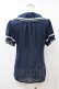画像2: axes femme POETIQUE / ダブルカラーシフォンブラウス M ネイビー H-25-07-05-1058-AX-BL-NS-ZH (2)