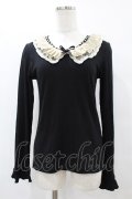 axes femme / レース襟トップス M ブラック H-25-07-05-1059-AX-BL-NS-ZH