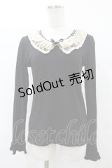 axes femme / レース襟トップス M ブラック H-25-07-05-1059-AX-BL-NS-ZH