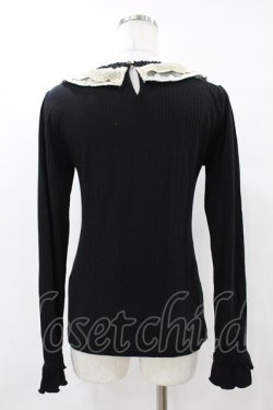 画像2: axes femme / レース襟トップス M ブラック H-25-07-05-1059-AX-BL-NS-ZH