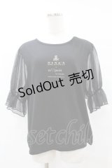 m petit by misako / NINA'Sコラボプルオーバー 3L ブラック H-25-07-05-1060-LO-TO-NS-ZH