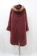 画像2: axes femme / フロント刺繍モッズコート M ワイン H-25-07-05-1062-AX-CO-NS-ZH (2)