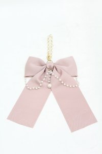 m petit by misako / AMリボンバッグチャーム  ピンク H-25-07-05-1006-LO-ZA-NS-ZH