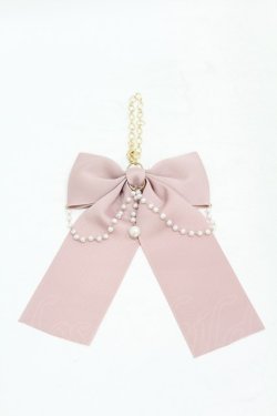画像1: m petit by misako / AMリボンバッグチャーム  ピンク H-25-07-05-1006-LO-ZA-NS-ZH