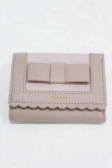 m petit by misako / AMスカラップ3折財布  ピンク H-25-07-05-1007-LO-ZA-NS-ZH