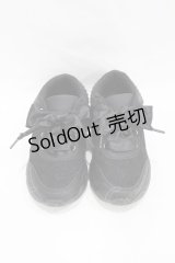 m petit by misako / リボンレース スニーカー LL ブラック H-25-07-05-1002-LO-SH-NS-ZH