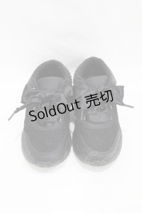 m petit by misako / リボンレース スニーカー LL ブラック H-25-07-05-1002-LO-SH-NS-ZH