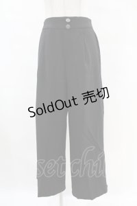 axes femme / チャイナ釦スリットパンツ Free ブラック H-25-07-05-1024-AX-PA-NS-ZH