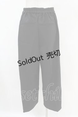 画像2: axes femme / チャイナ釦スリットパンツ Free ブラック H-25-07-05-1024-AX-PA-NS-ZH