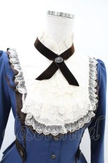 画像4: Innocent World / フルールバッスルドレス(長袖) M ブルー×ショコラ/Blue×Chocolat H-25-07-05-1026-IW-OP-NS-ZH (4)